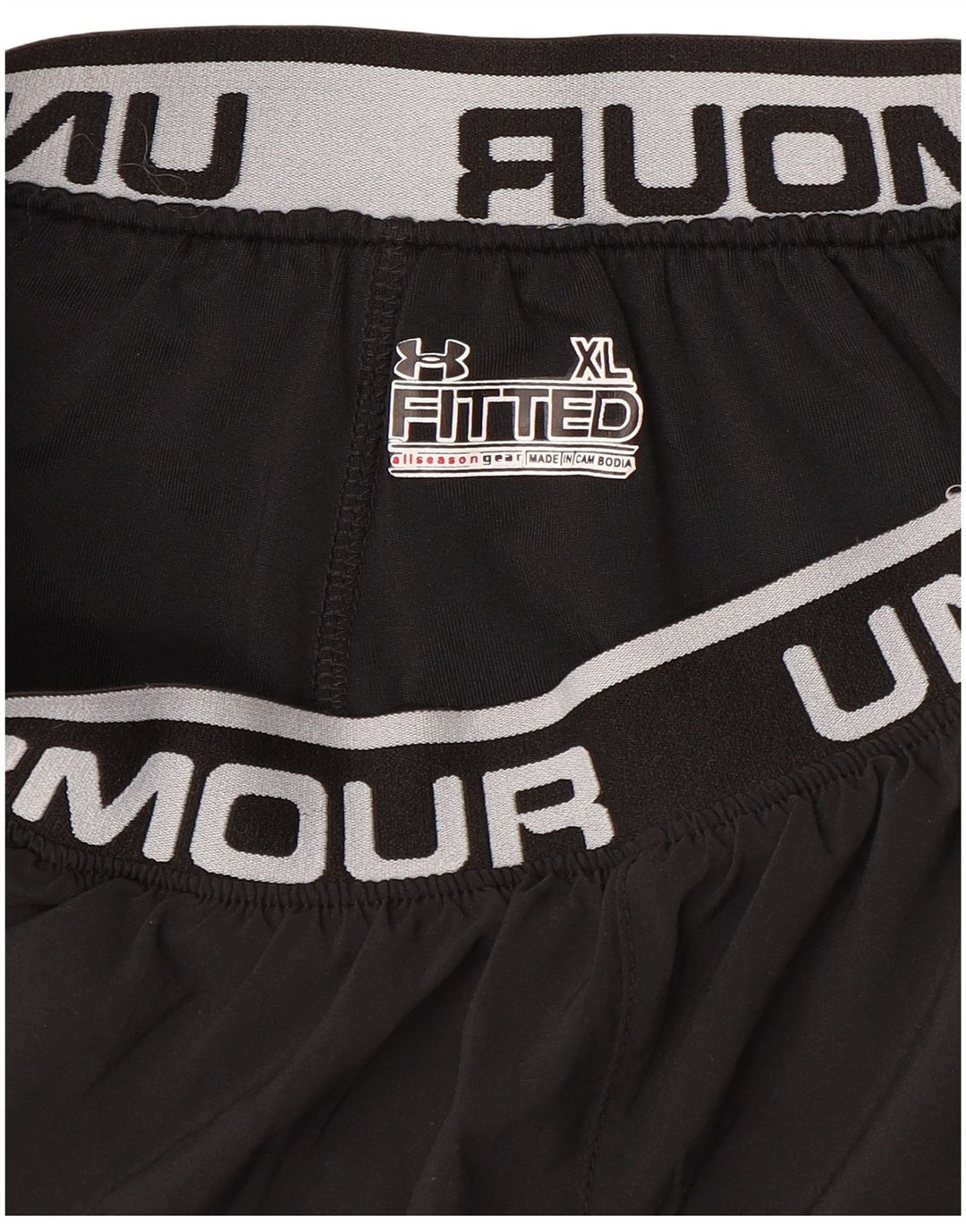 UNDER ARMOUR Short de sport ajusté graphique pour fille 13-14 ans XL Noir