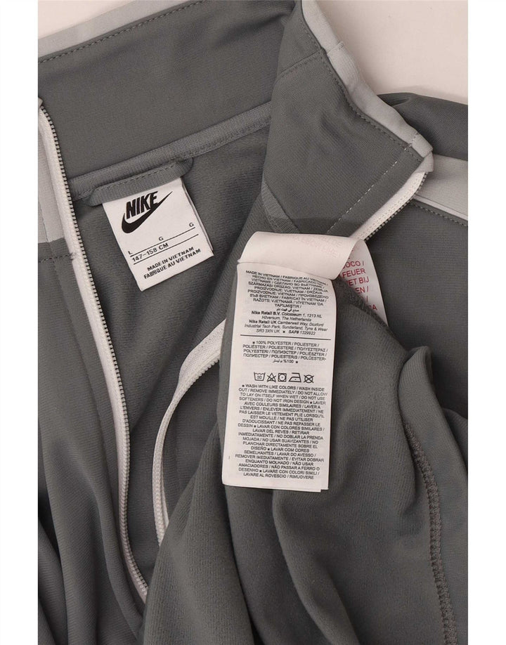 Nike - Veste de survêtement pour garçon - 12-13 ans - Grand gris - Polyester color block