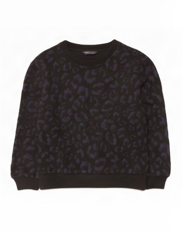 Marks & Spencer Pull col bateau pour femme UK 10 Small Bleu marine