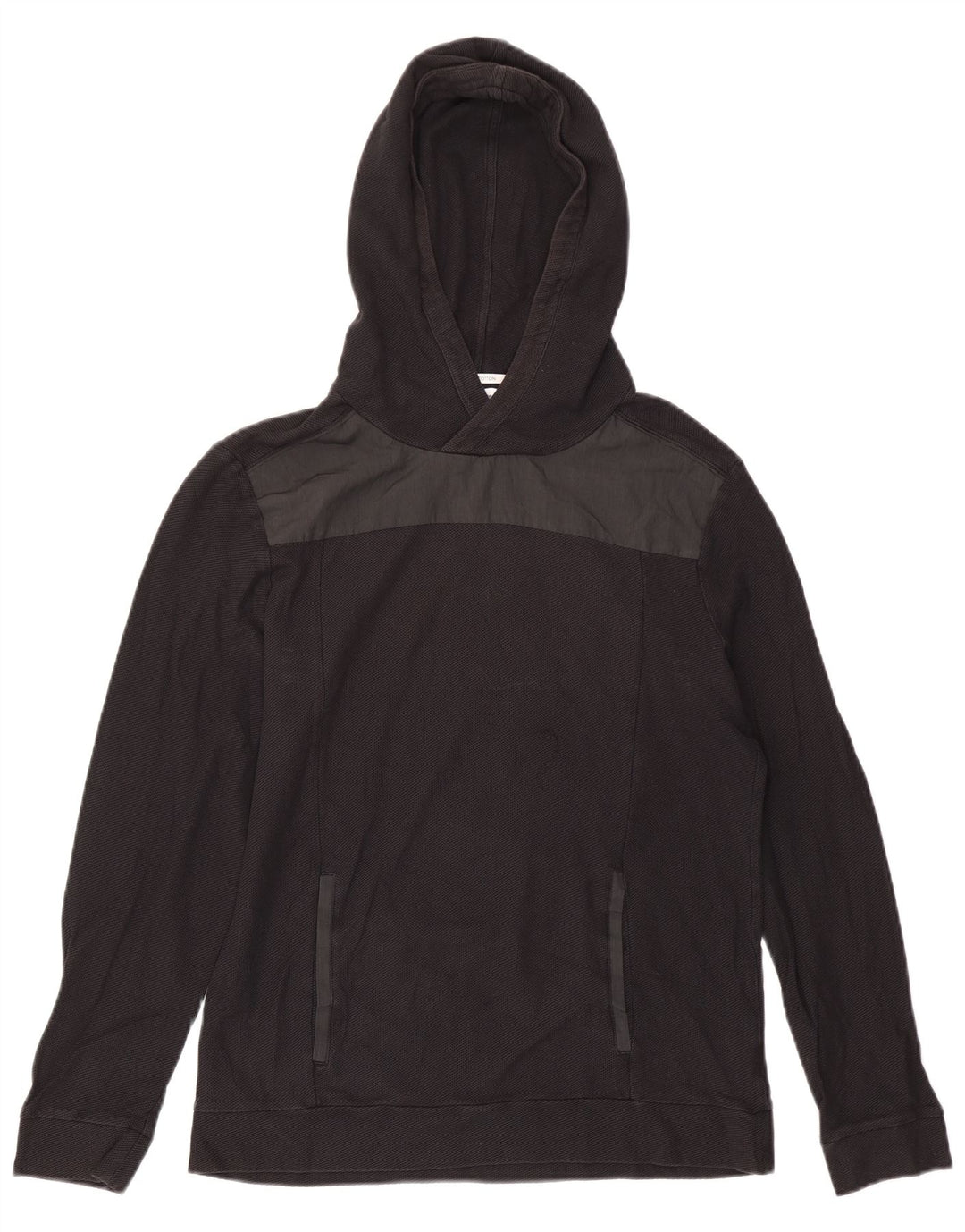 Calvin Klein Pull à capuche pour homme Noir moyen Colourblock