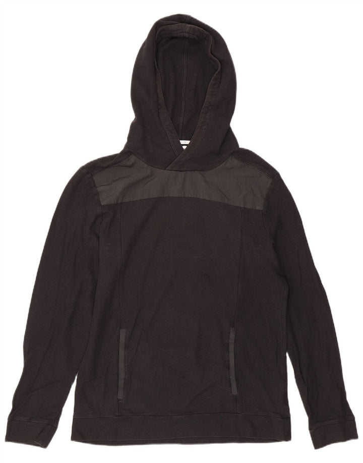 Calvin Klein Pull à capuche pour homme Noir moyen Colourblock