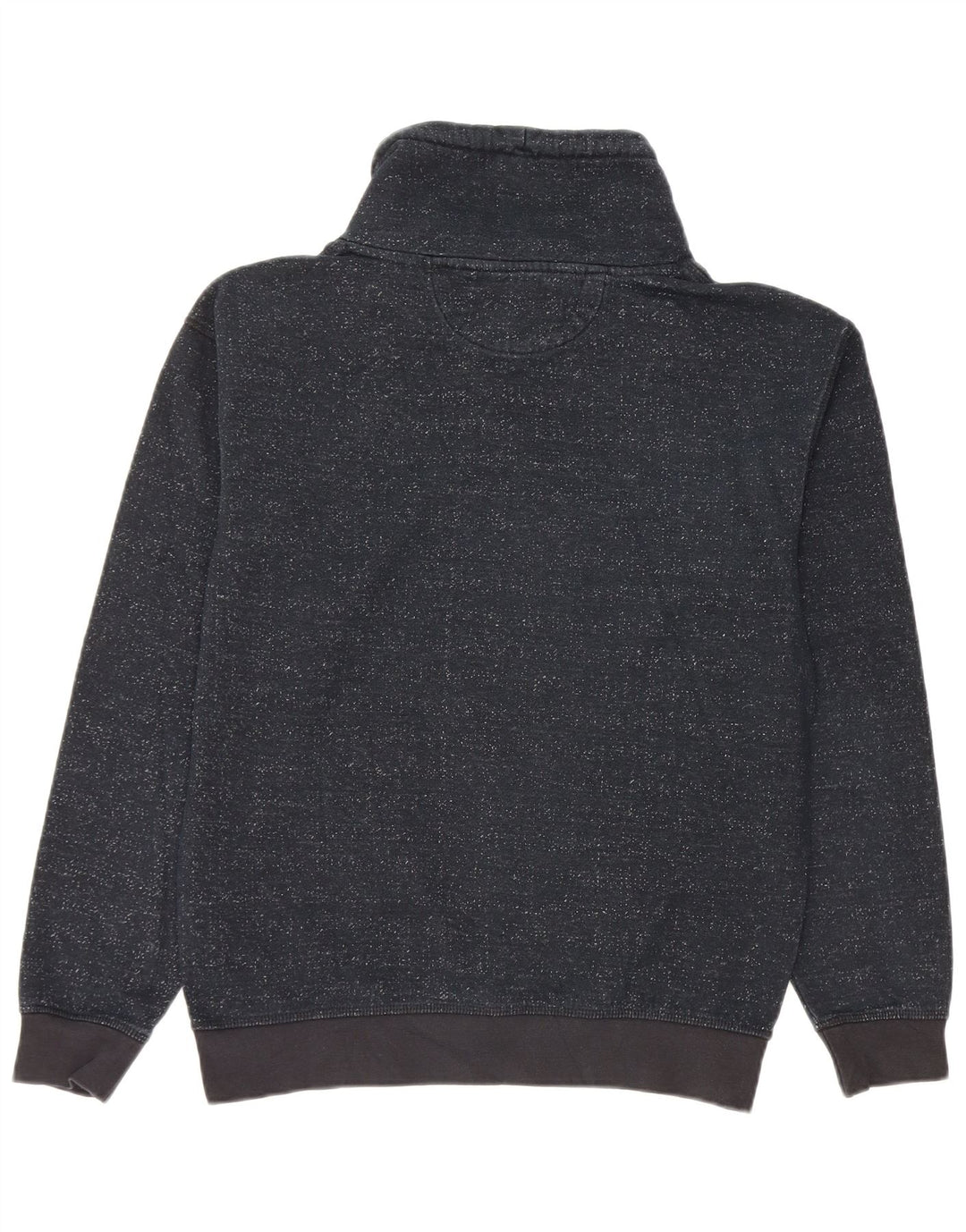 Zara Homme Sweatshirt Jumper Small Bleu Marine Moucheté Coton
