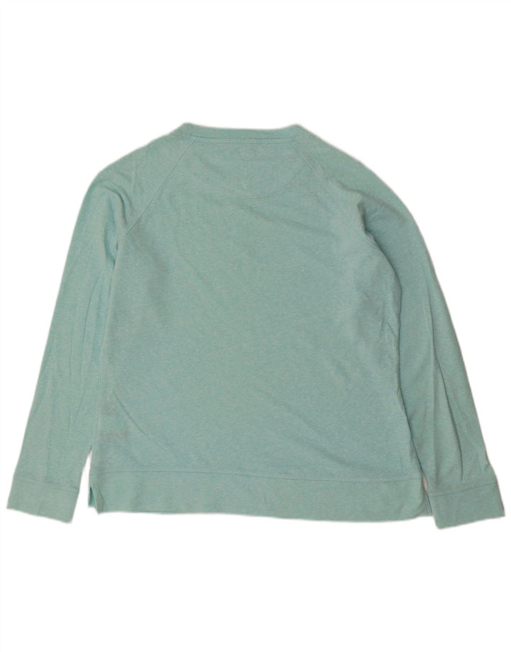MARKS & SPENCER Sweat-shirt pour femme en coton moucheté bleu moyen UK 42