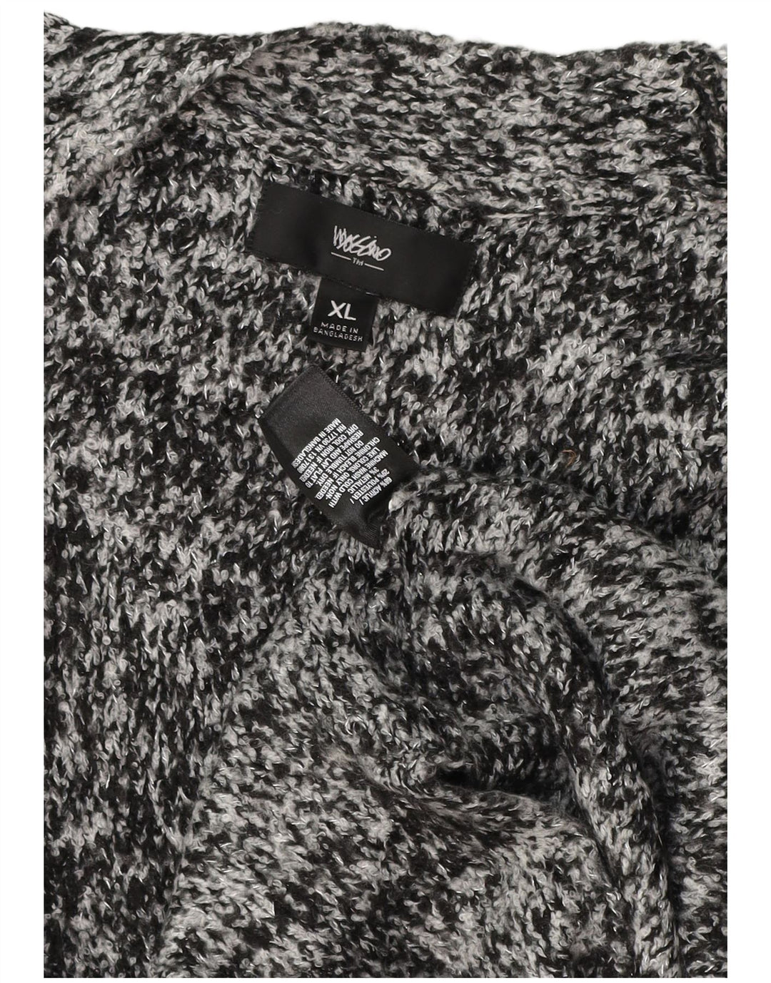 Mossimo Cardigan long pour femme UK 18 XL Acrylique moucheté gris