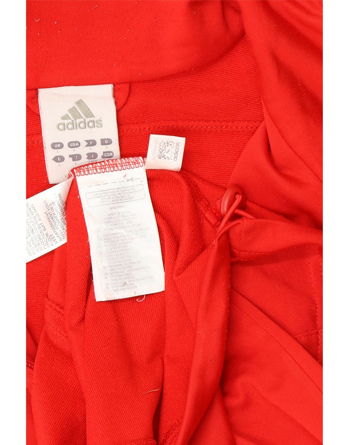 Adidas Veste de survêtement pour homme Large Rouge Colorblock Polyester