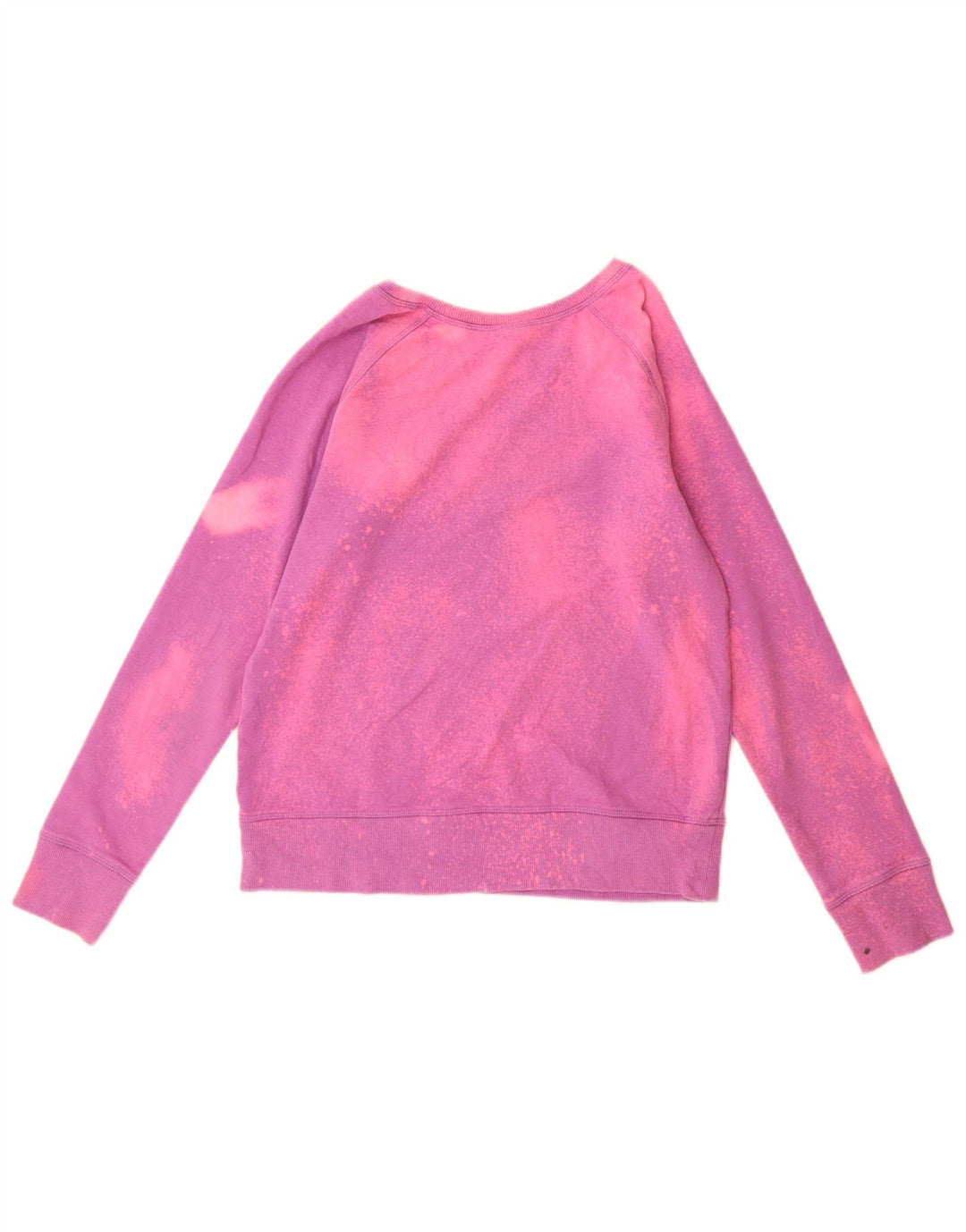 Reebok Sweat-shirt graphique pour femme UK 10 Petit rose Tie Dye Polyester