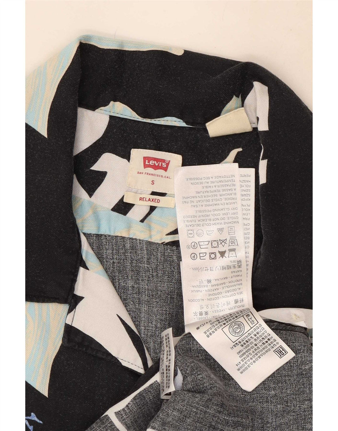 Levi's Chemise à Manches Courtes Relaxed Homme Noir Petit Lycra Floral