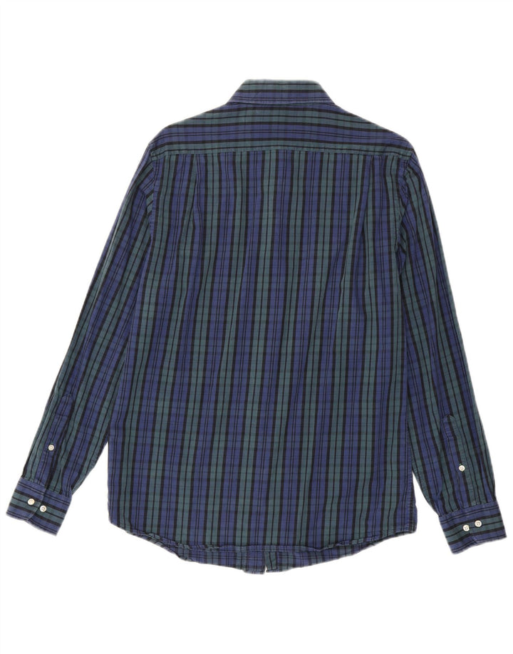 Tommy Hilfiger Chemise slim fit pour homme Taille 15 1/2 Coton à carreaux bleu moyen