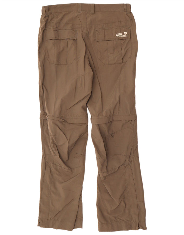 Jack Wolfskin Pantalon décontracté droit W36 L33 Beige Polyamide
