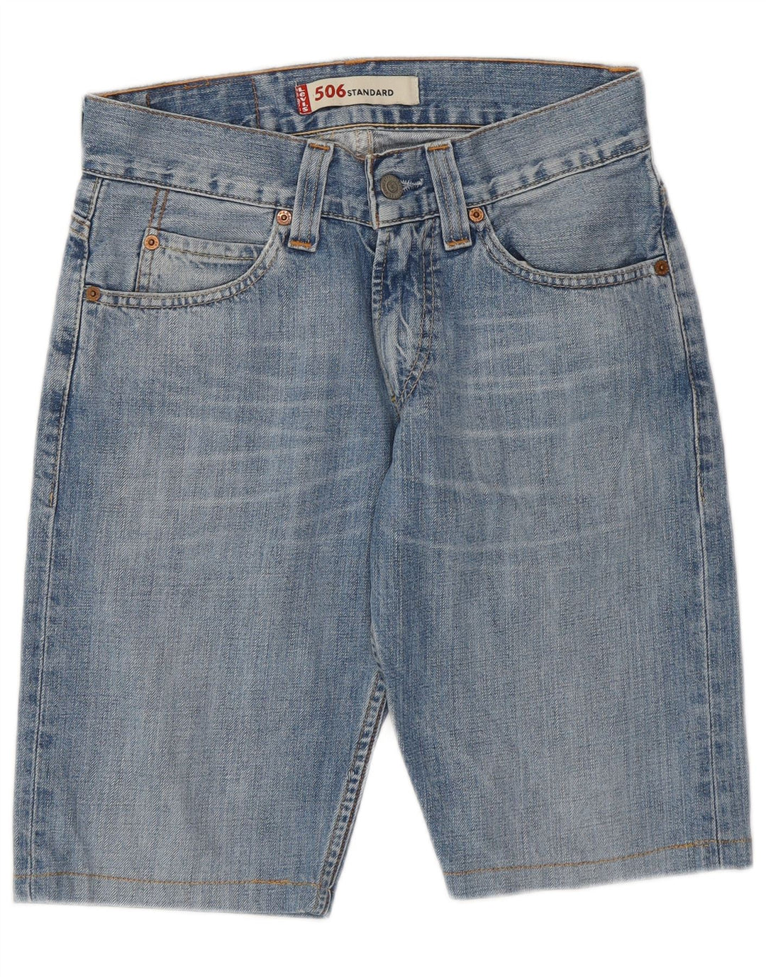 LEVI'S Short en Jean 506 Femme Coupe Standard W28 Bleu Moyen