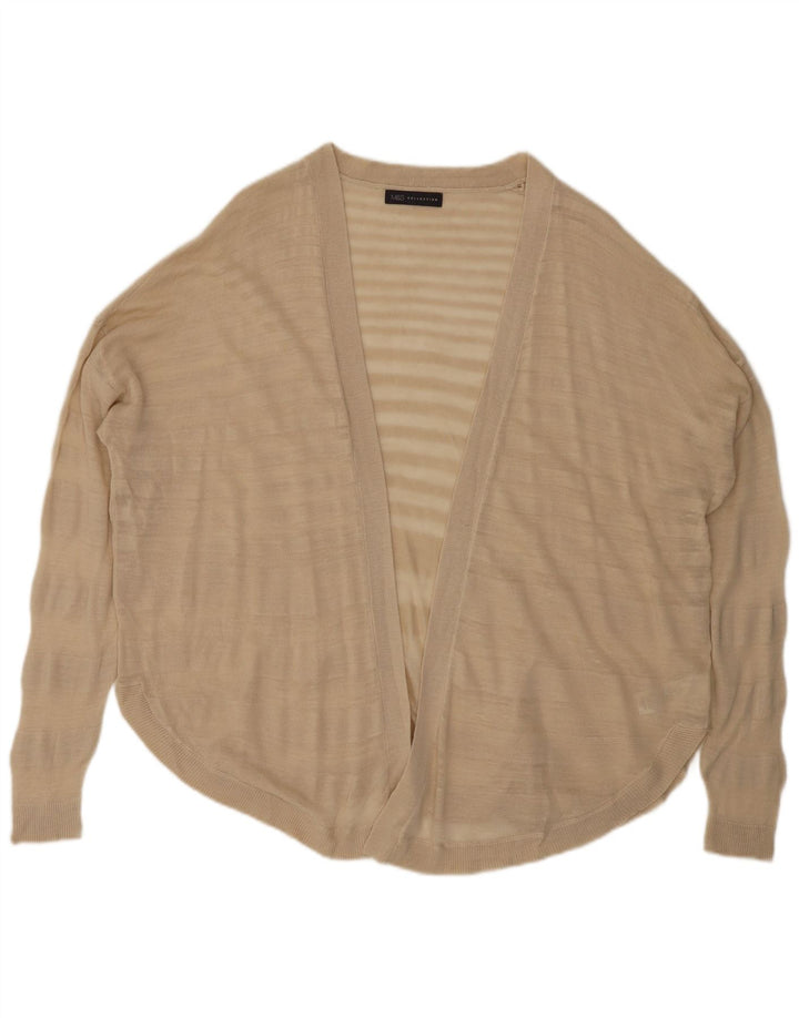 MARKS & SPENCER Cardigan surdimensionné pour femme UK 18 XL Beige rayé