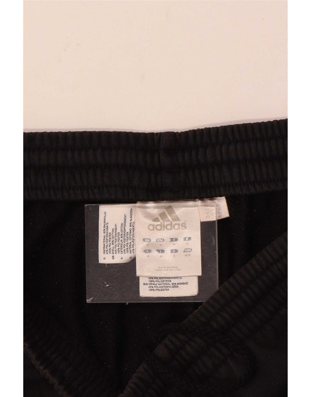 Adidas Pantalon de survêtement pour homme en coton noir moyen