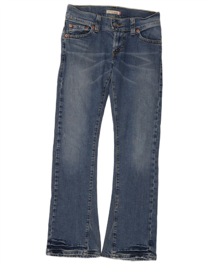 Levi's Jean évasé 504 Slouch Femme US 5 Medium W28 L32 Bleu Coton