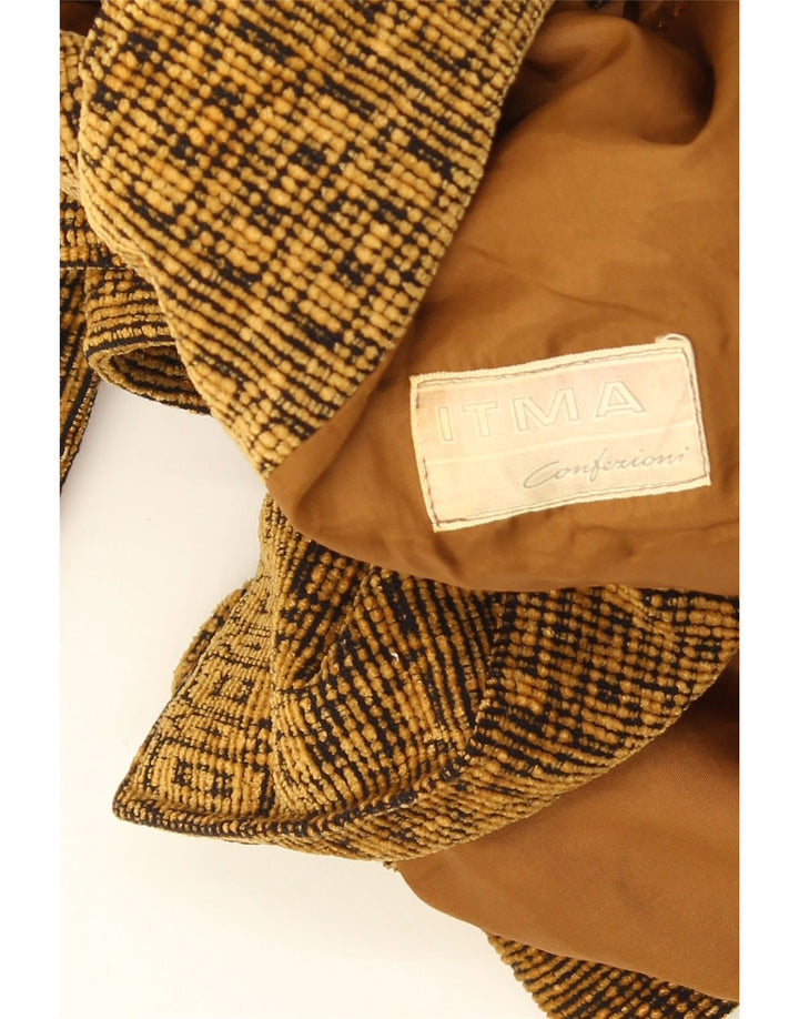 veste militaire vintage pour homme UK 38 Moyen Beige Géométrique