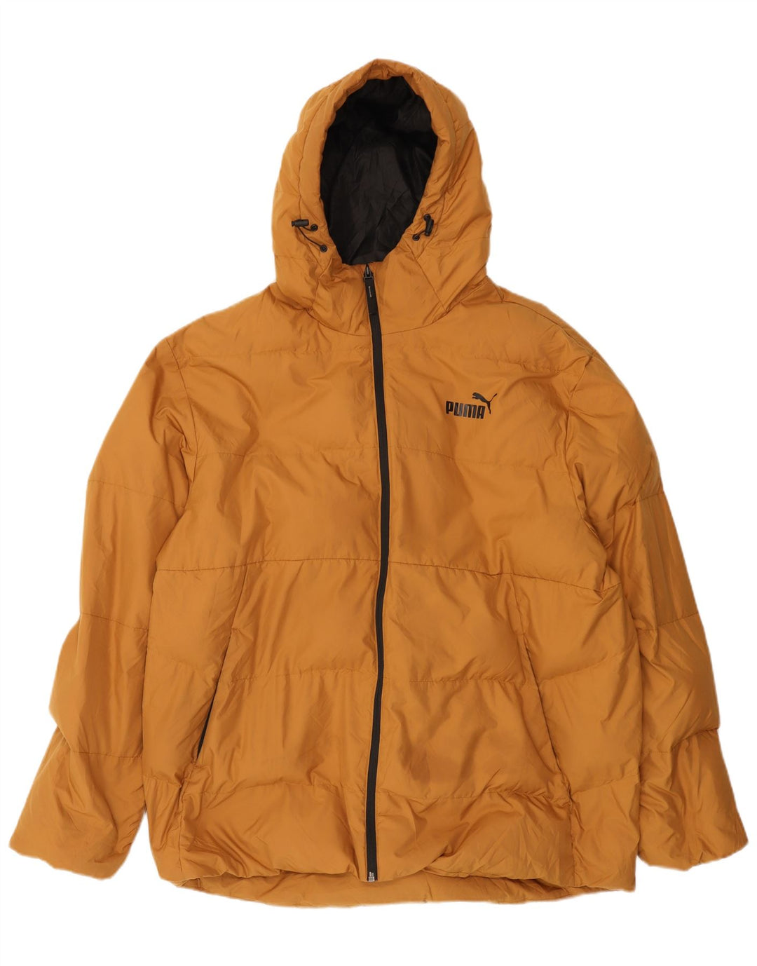 Puma Veste rembourrée à capuche pour homme UK 42 XL Beige Polyester