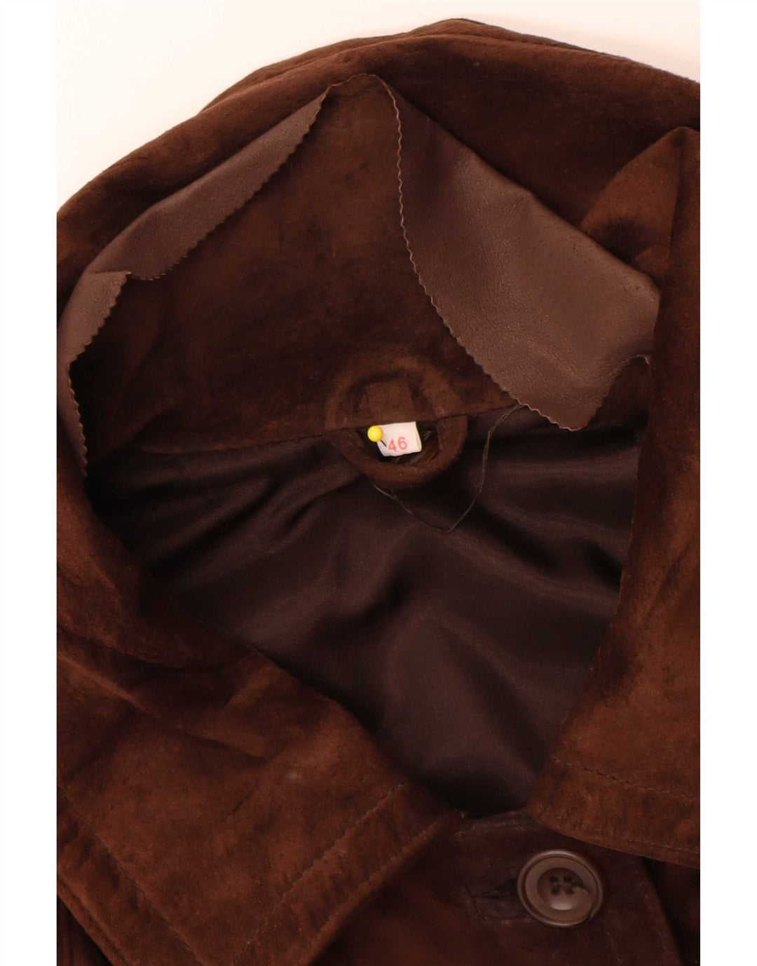 Conbipel Veste En Daim Femme IT 46 Grand Cuir Marron
