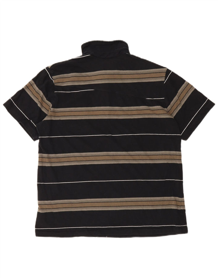 VOLCOM Polo Homme Coton Rayé Noir Moyen