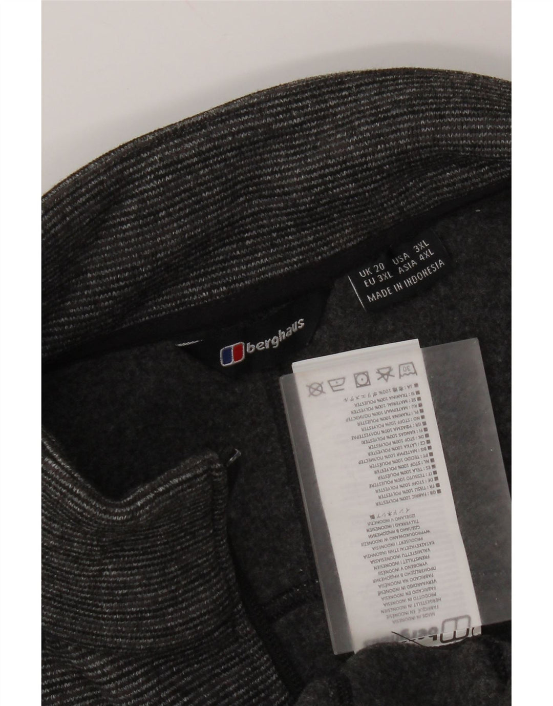 Berghaus Veste de survêtement pour femme UK 20 2XL Gris à fines rayures Polyester