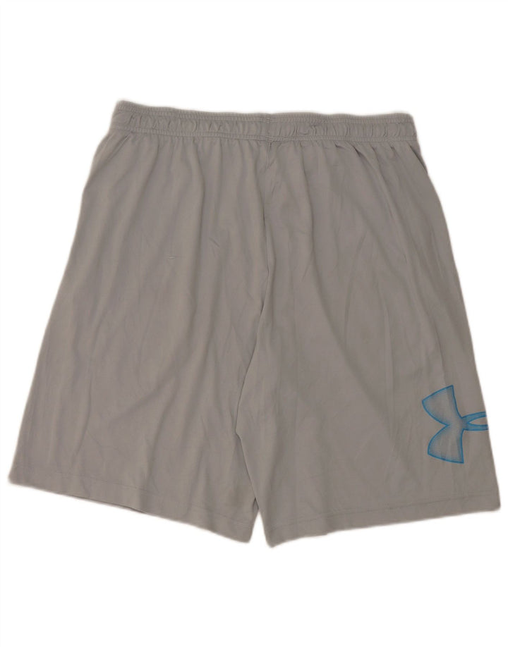 UNDER ARMOUR Short de sport Heat Gear Graphic pour hommes, grand gris, polyester
