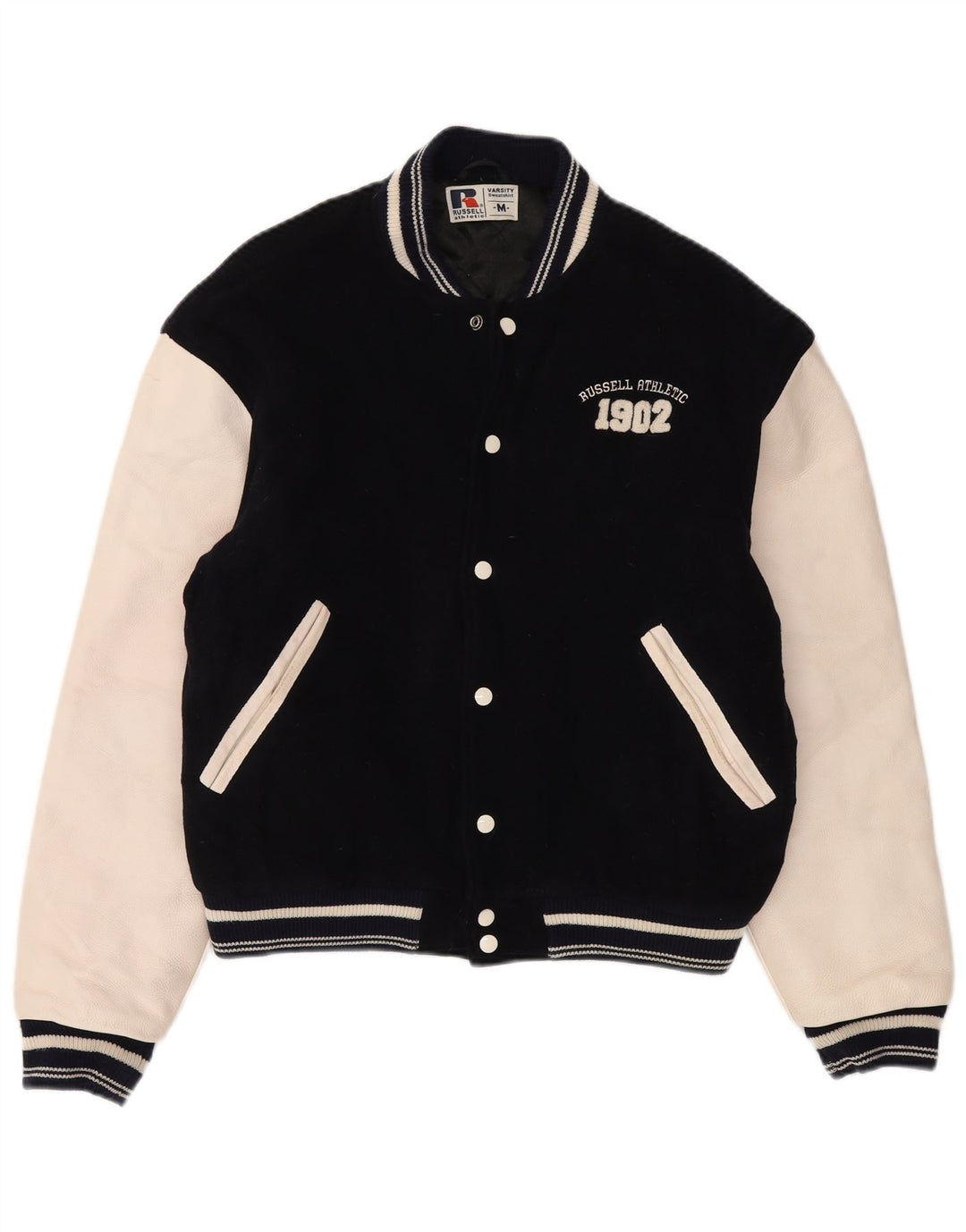 Russell Athletic Veste universitaire pour homme UK 38 Bleu marine moyen College