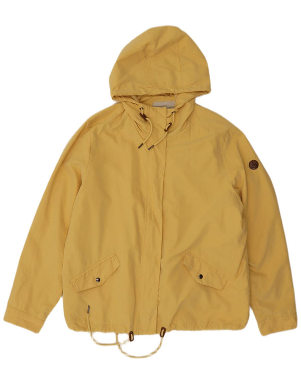 veste coupe-vent à capuche femme vintage IT 48 XL Polyester Jaune