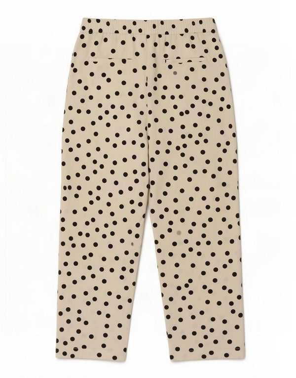 Marks & Spencer Pantalon court pour femme UK 16 Large W34 L26 Blanc à pois