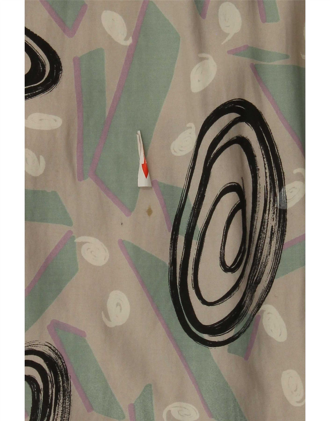 Chemise vintage à motif abstrait pour homme en coton multicolore moyen
