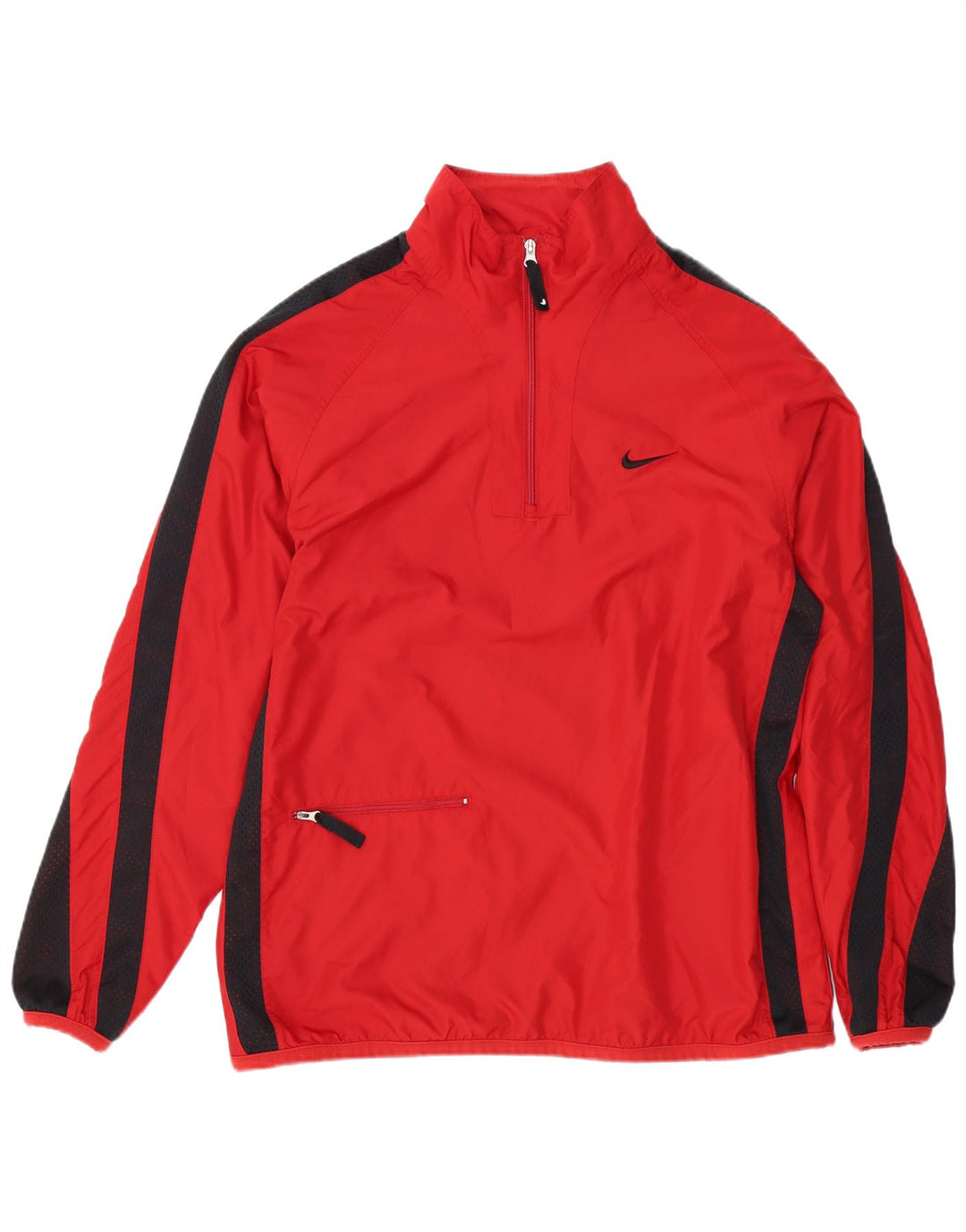 NIKE Hommes Pull Survêtement Top Veste XL Rouge Colorblock Polyester