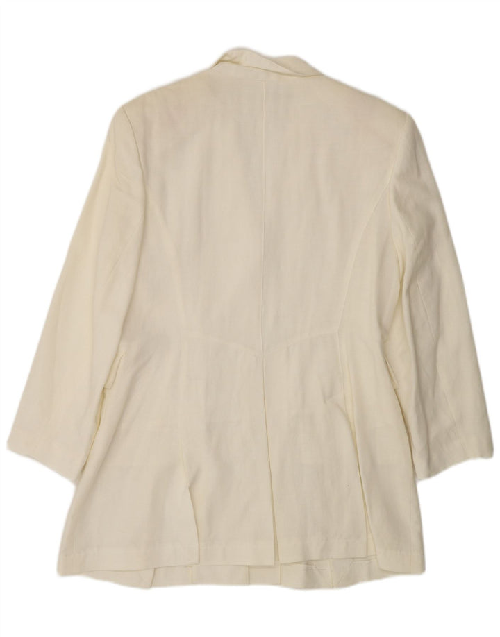 Viventy Veste blazer longue à 3 boutons pour femme EU 40 Medium Off White