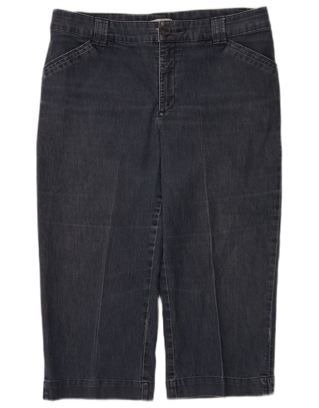 Lee Jeans Capri Femme US 12 Large W32 Bleu Marine Coton
