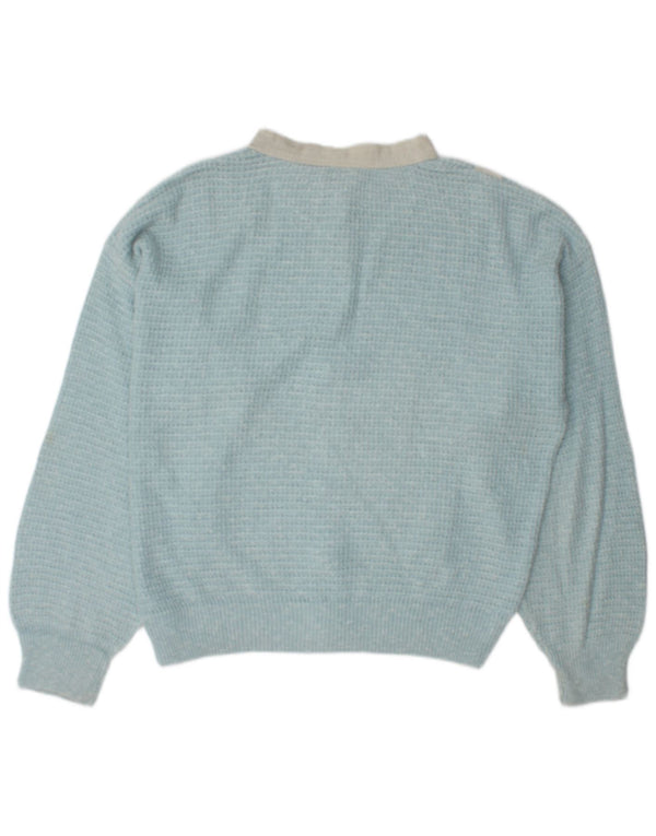 Maximilian Cardigan entièrement zippé pour homme, grand color block bleu
