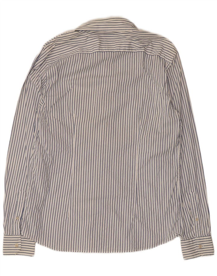 Chemise Homme Gas 2XL Coton Rayé Blanc