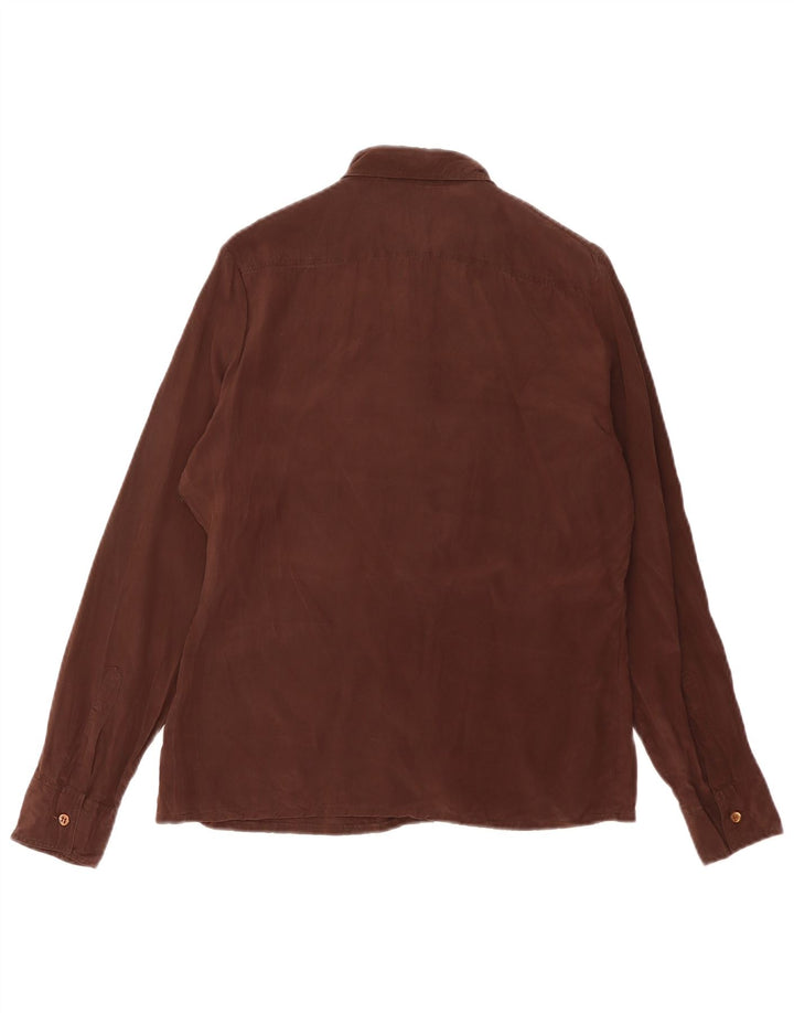 Franck Olivier Chemise Femme IT 44 Soie Marron Moyen