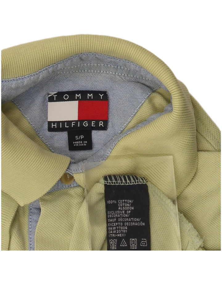 Tommy Hilfiger Polo Homme Petit Kaki Coton