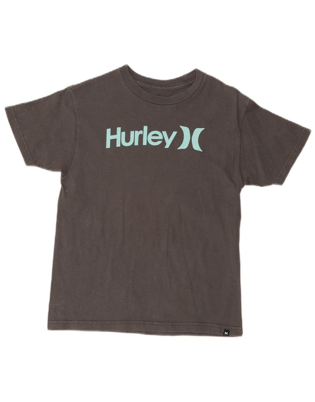 HURLEY T-shirt graphique coupe classique pour femme UK 18 gris moyen en coton