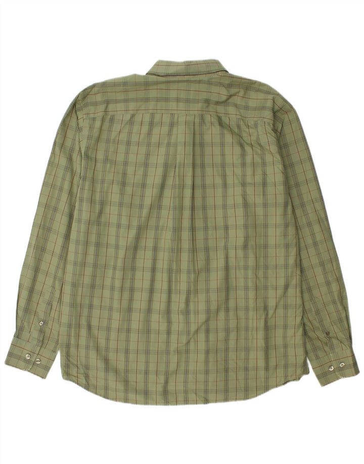EDDIE BAUER Chemise coupe décontractée pour homme en coton à carreaux verts