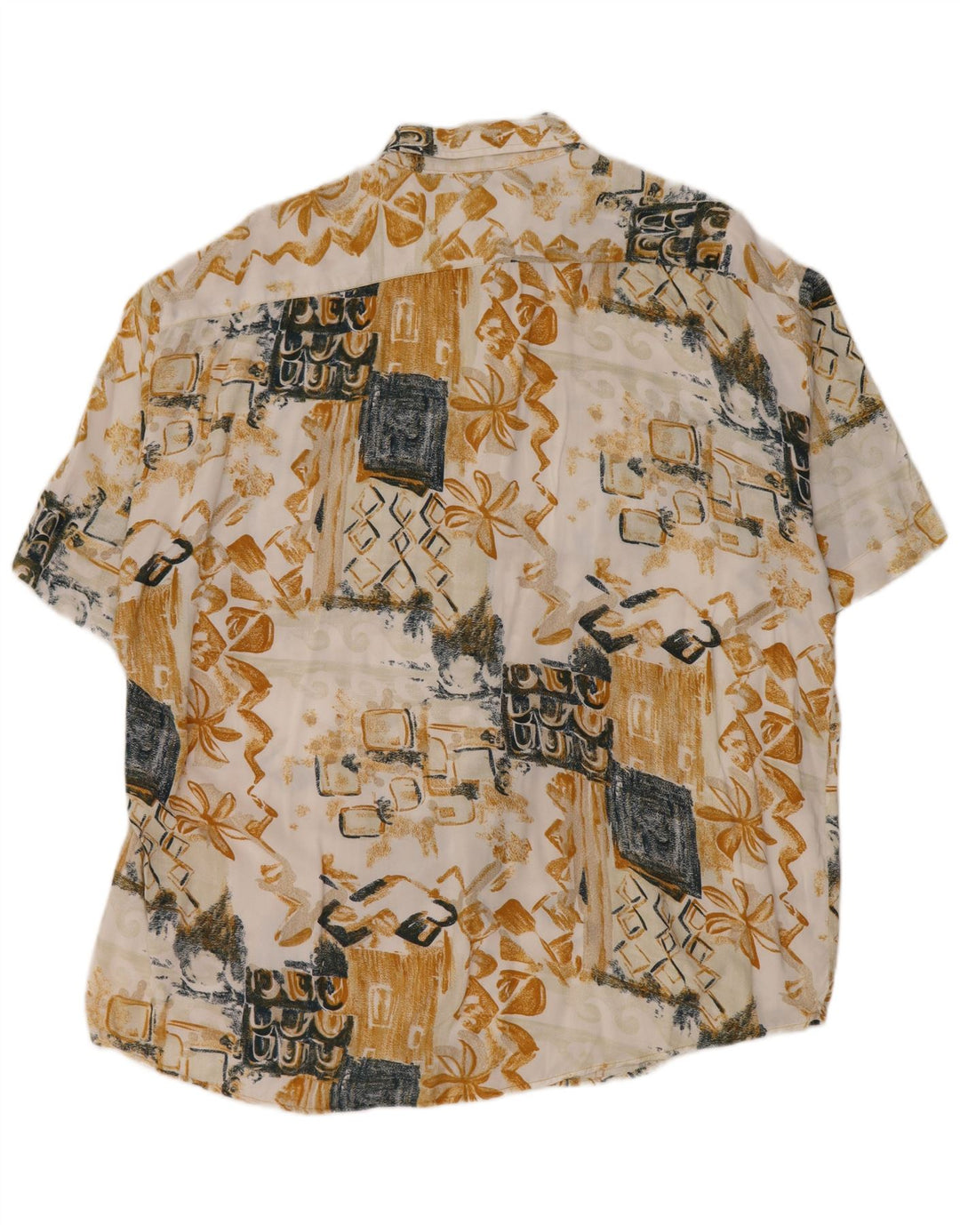 Canda Chemise à Manches Courtes Homme Grand Patchwork Multicolore Viscose