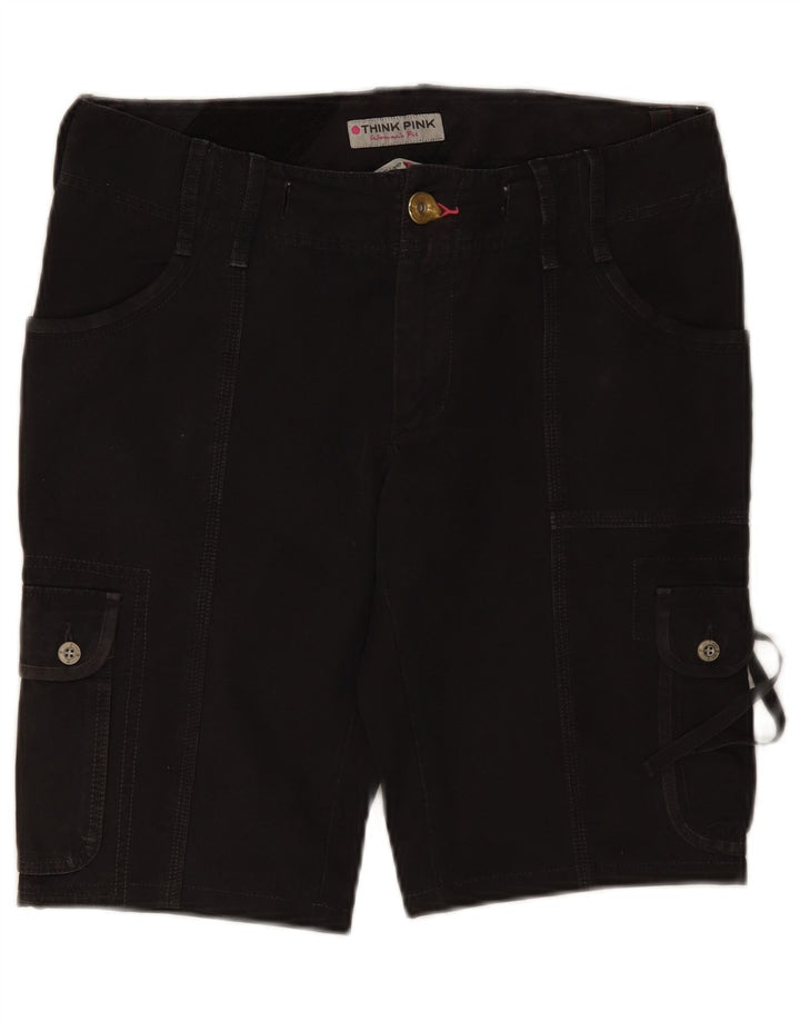 Think Pink Short Cargo Femme IT 46 Large W34 Gris Coton
