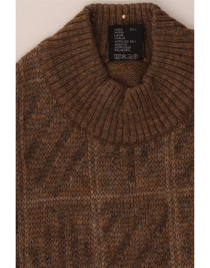 Rinaldi Pull Géométrique Homme Marron Moyen Géométrique Classique