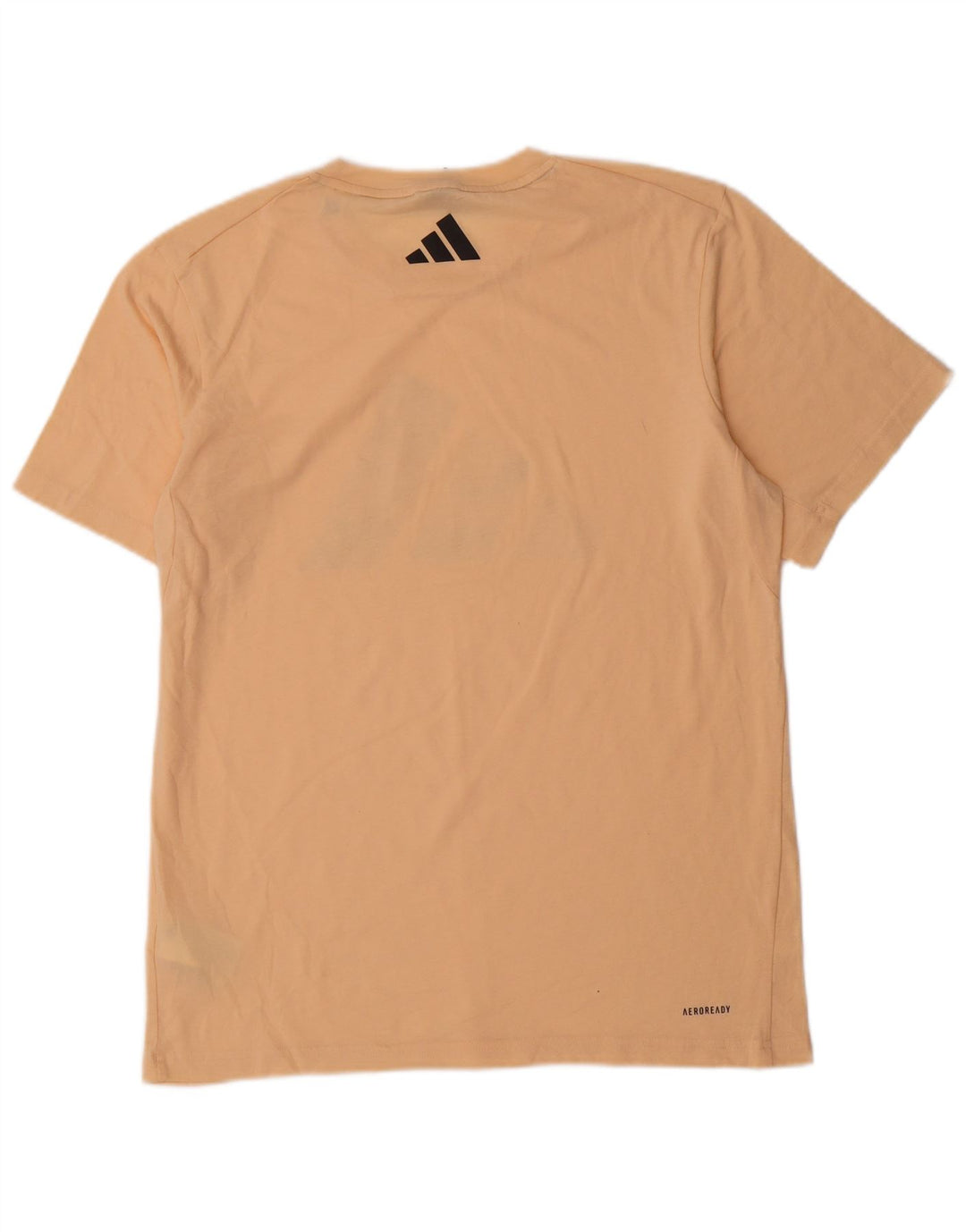 Adidas T-shirt d'entraînement graphique pour homme en coton beige moyen