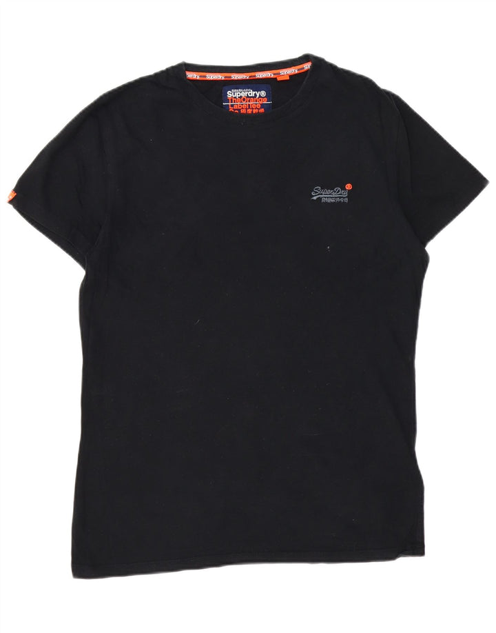 SUPERDRY T-Shirt Homme Noir Moyen Coton