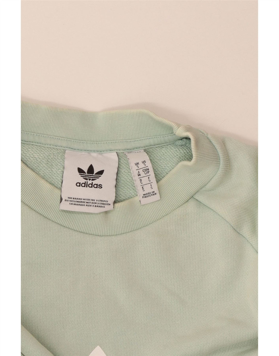 Adidas Sweat-shirt graphique pour homme Petit coton turquoise