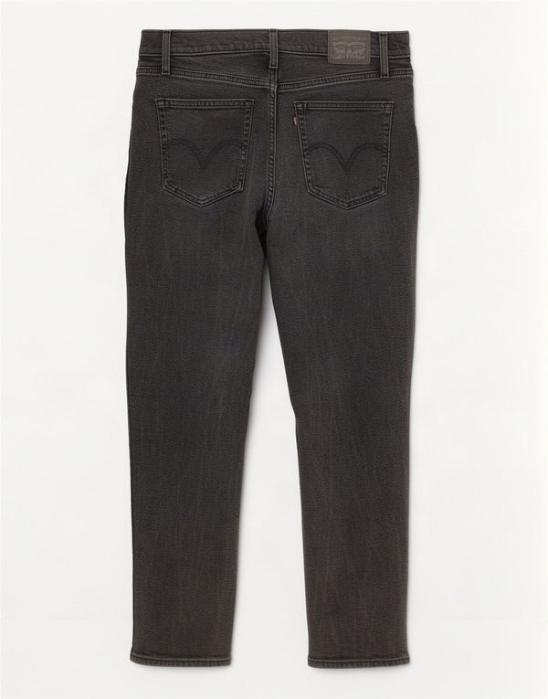 Levi's Jean Fuselé Taille Haute W29 L27 Femme Gris Coton
