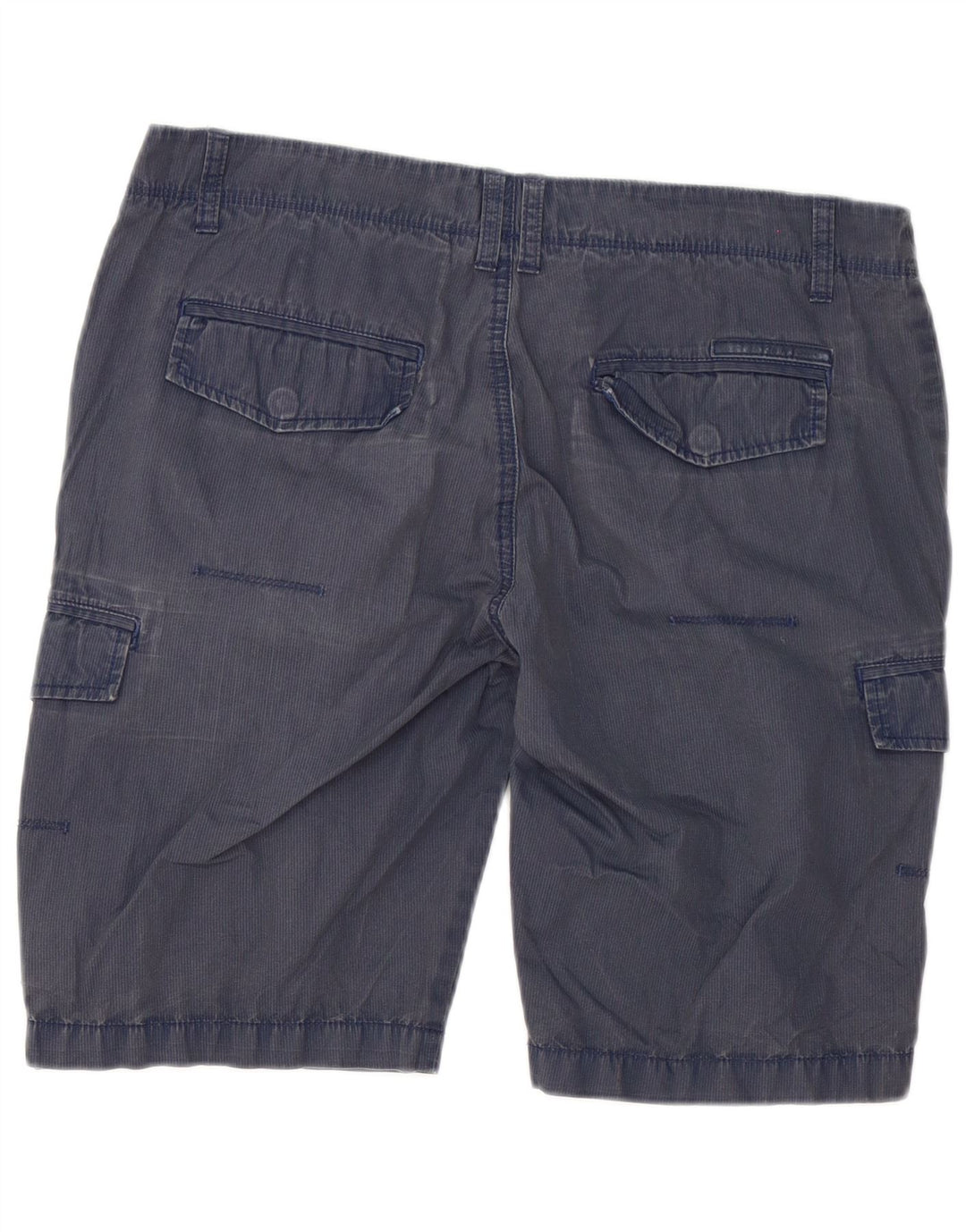 Calvin Klein Short cargo pour homme W33 en coton à fines rayures bleu marine moyen