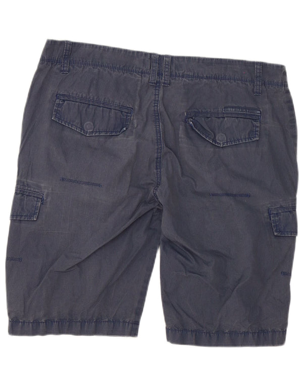 Calvin Klein Short cargo pour homme W33 en coton à fines rayures bleu marine moyen