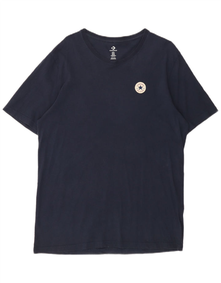 CONVERSE T-Shirt Homme Top XL Bleu Marine Coton
