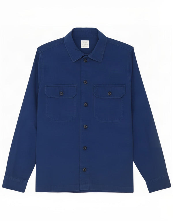 Marks & Spencer Chemise surchemise homme grand bleu marine coton