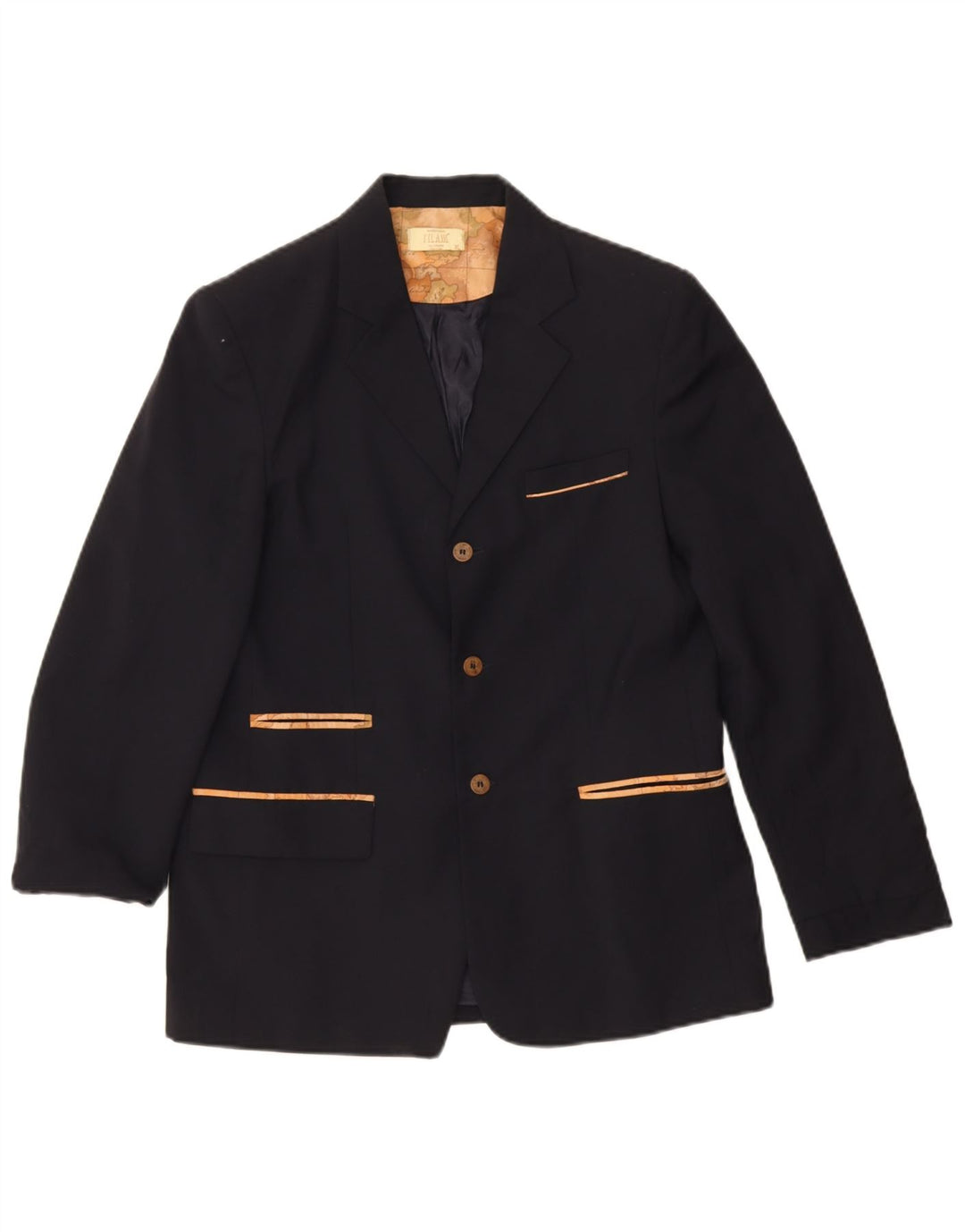 ALVIERO MARTINI Veste Blazer 3 Boutons Garçon 13-14 Ans XL Bleu Marine