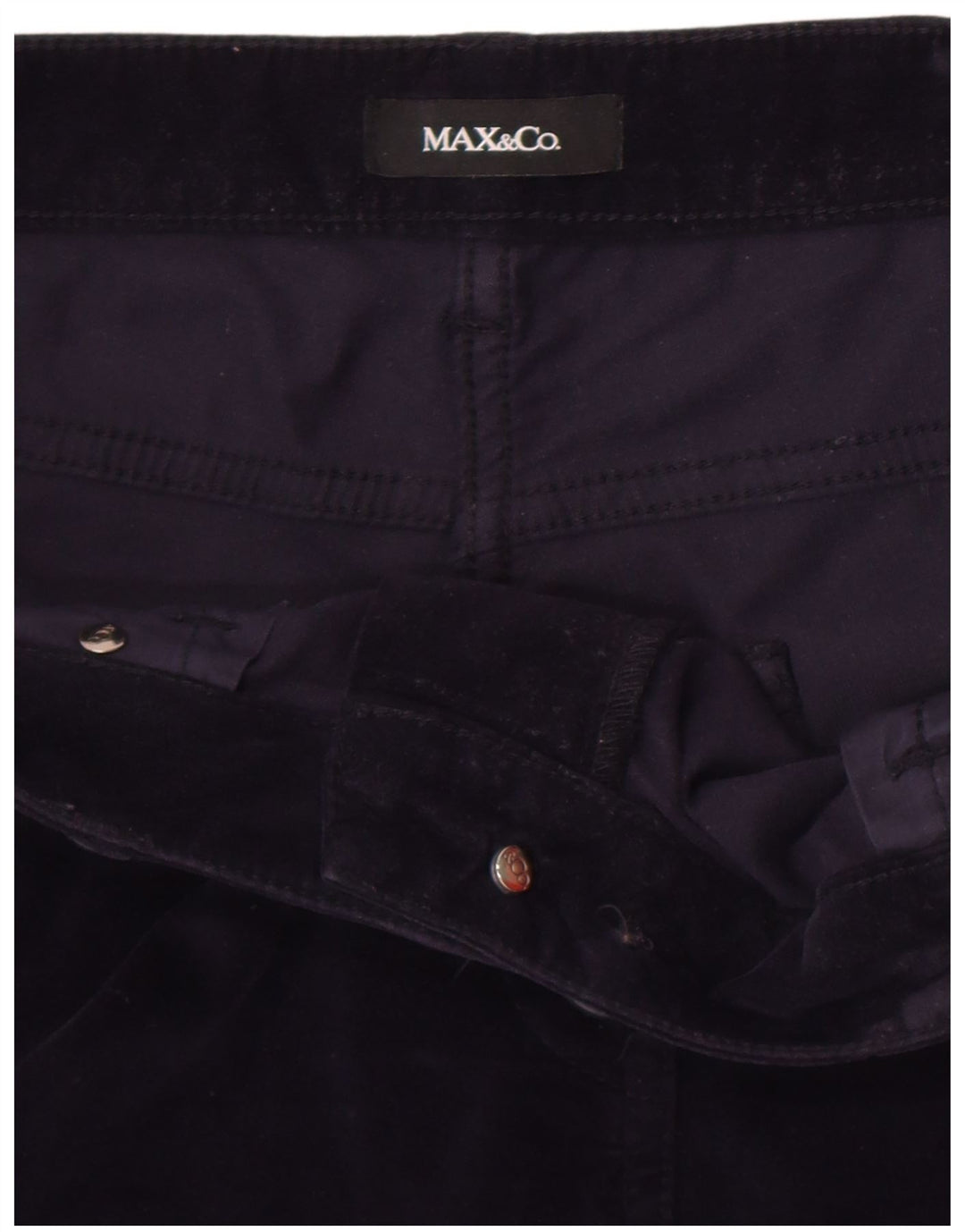 Max & Co. Pantalon Slim Casual Femme W32 L29 Bleu Marine