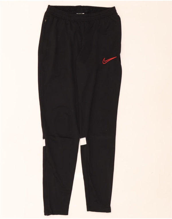 Nike Pantalon de survêtement Dri Fit pour homme Taille S en polyester color block noir